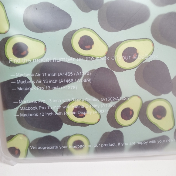 iDOO Matte Rubber Coated Plastic Hard Case - MacBook Pro 13" Avocado A1369 A1466 - Picture 7 of 9